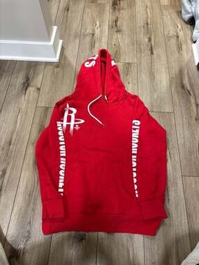 NBA Houston Rockets Retro Pullover Hoodie - Red size L